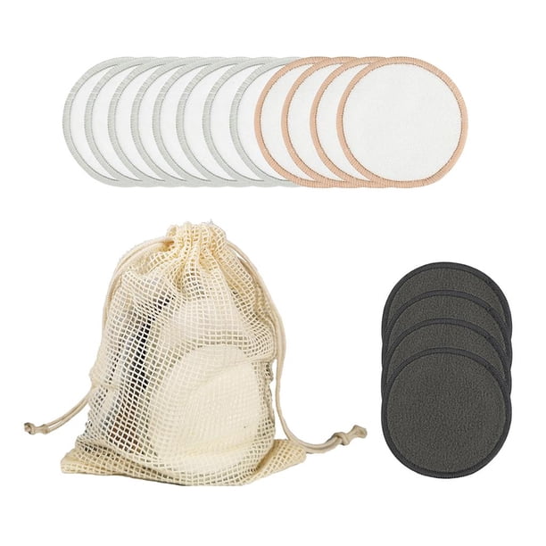 de 16 almohadillas desmaquillantes reutilizables de , lavables 02 shamjiam Almohadilla desmaquillante