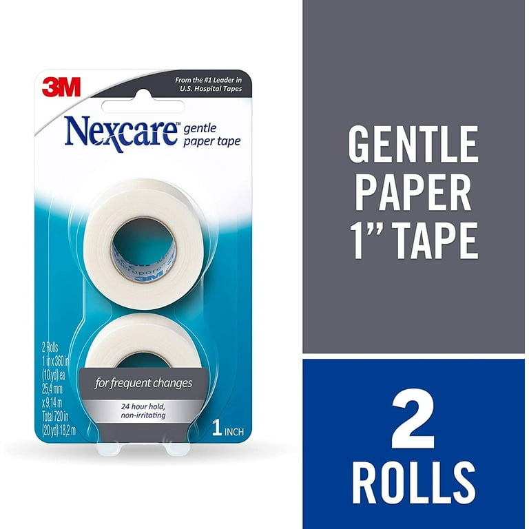 Nexcare Gentle Paper Tape - 1 x 10 Yds - 2 ct