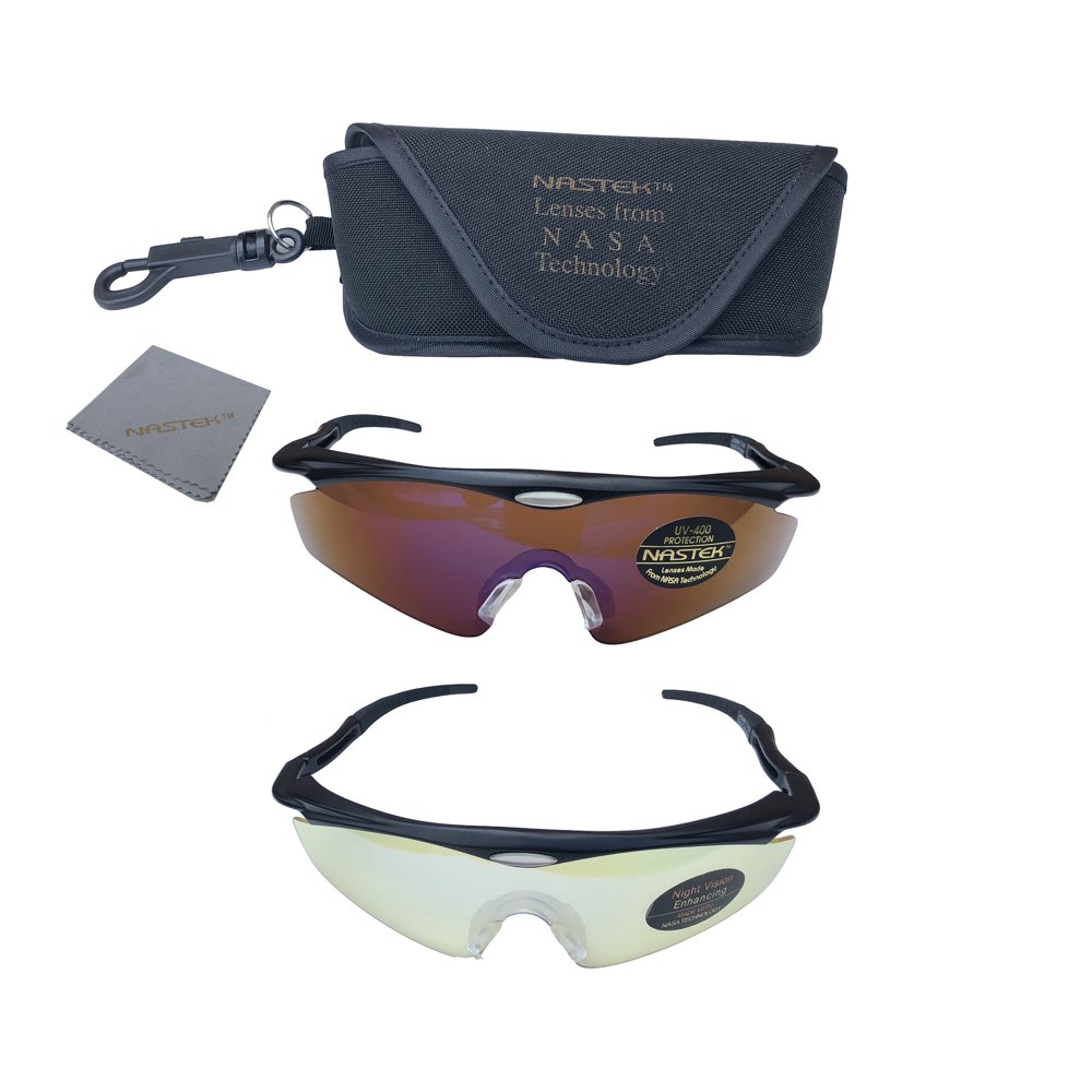 NasTek Sport Sunglasses with UV Protecting Interchangeable Lenses
