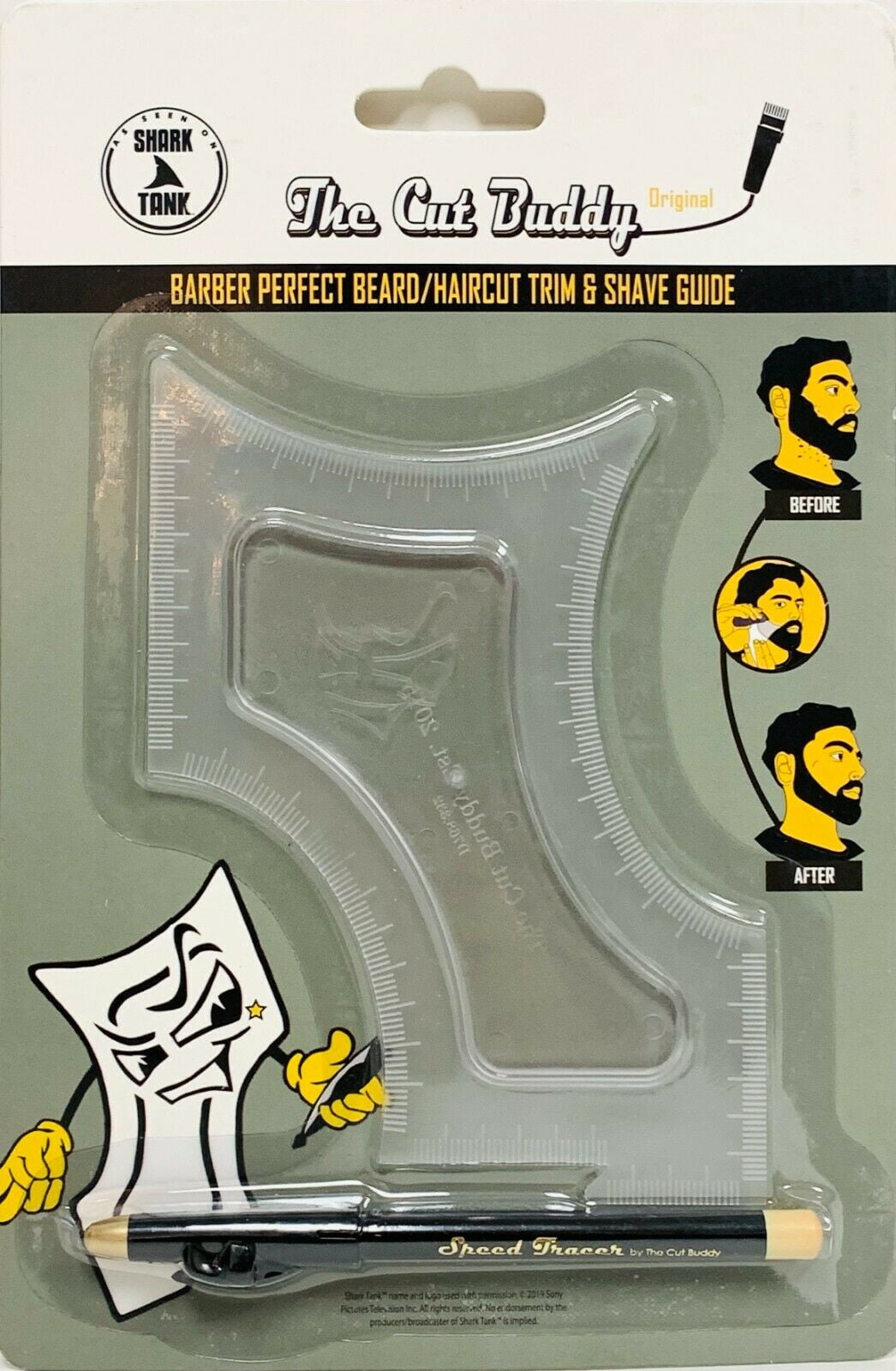 The Cut Buddy Beard & Mustache Shaping Tool With Speed Tracer For Men