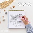 thumbnail image 4 of Avenue Mandarin Coloring Book Wild6 (Girls and Sea Life) Coloring Pages/Adult Coloring Pages Avenue Mandarine avmgy124 Light Blue// Paper, 4 of 5