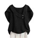 thumbnail image 2 of Neewe Button Down Shirts for Womens Petal Sleeve Blouses Irregular Neck Casual Summer Tops Trendy Outfits, 2 of 8