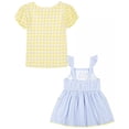 thumbnail image 4 of Kids Headquarters BLUE/YELLOW Toddler Girls Jersey T-shirt Jumper Set, US 4T, 4 of 4