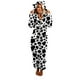 thumbnail image 1 of Pijama Dealovy para mujer, de invierno, cálido, de forro polar, mono peludo con cremallera, sudadera con capucha, mono de peluche con orejas bonitas, ropa de estar, 1 of 6