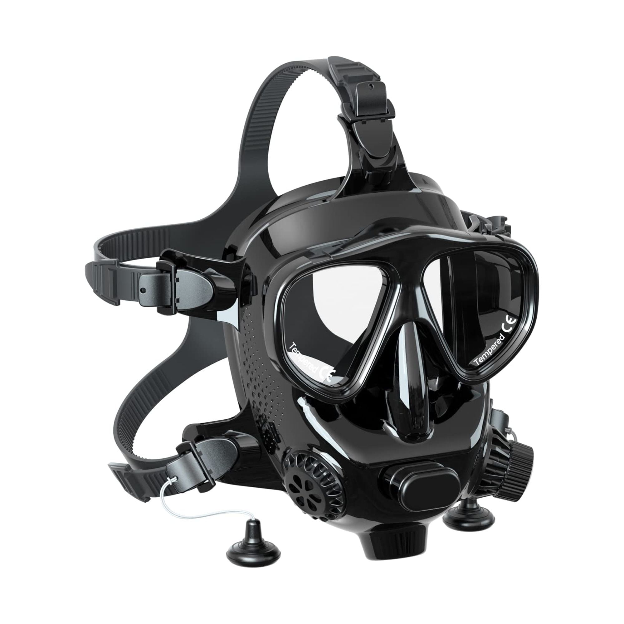 Smaco Full Face Diving Mask for Scuba Diving, 180° View Panoramic Dive
