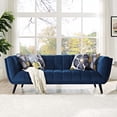 thumbnail image 4 of Modway Bestow Modern Style Performance Velvet Sofa in Navy Finish, 4 of 4