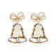 thumbnail image 2 of Sonducket 1 par de pendientes de aleación, pendientes de oreja, adornos navideños, exquisita gota única, joyería para fiesta de Navidad, suministros Ropa, zapatos y accesorios Miscelánea Sonducket AP017049-01, 2 of 6