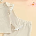 thumbnail image 4 of Zanarzt Toddler Clothes Toddler Baby Girl Clothes Fall Spring Sweatsuit Newborn Sweatshirt Sweat Pant Sets Outfits Infant Girls Clothing Beige,18-24 Months, 4 of 6