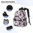 thumbnail image 5 of Haiem Lilies Flowers Lightweight Backpack for School, Classic Basic Water Resistant Casual Daypack for Travel with Bottle Side Pockets, 5 of 8