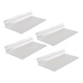 thumbnail image 4 of FUTUREORYY 4Pcs Transparent Shoe Store Display Shelves Plastic Slatwall Floating Wall Shelf, 4 of 8