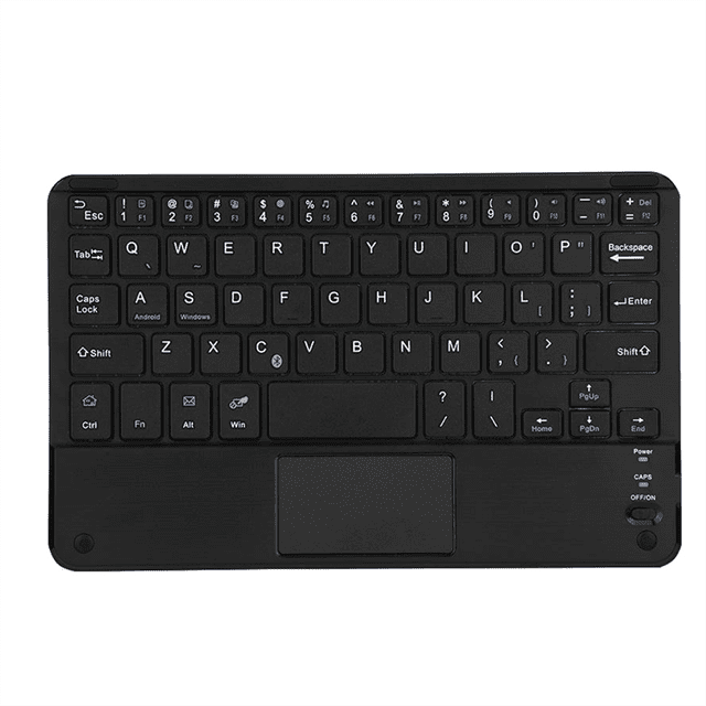 Teclado Táctil Mini Ultradelgado, Teclado con Panel Táctil Multitáctil Integrado para Smart TV, HTPC, PC, Tableta, Computadora Portátil