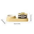 thumbnail image 6 of Automatic Cat Water Fountain with Food Bowl,2 in 1 Pet Feeder and Drinking Fountain with Splash-Free Design, Anti-Slide Base for Cats and Small Dogs _ #03 _ Yellow _ A, 6 of 6
