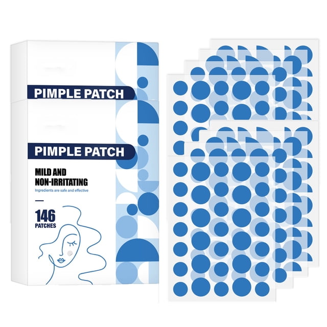 Acne Patch Cloud Shape Hydrocolloid Acne Patch Acne Absorption Patch Facial Skin Care Cover Patch (1 Pack, 146 Tablets)