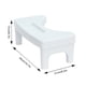 thumbnail image 5 of Inodoro, taburete, reposapiés, ayuda para ir al baño | Altura ajustable de 6.7" | Plástico resistente antideslizante | Almohadilla ergonómica para los pies de baño | Soporta 330 libras | Se adapta a, 5 of 5