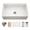 Matte White, variant on Houzer Aspire 33 in White Fireclay Apron Front Farmhouse Single Bowl Workstation Sink with Accessories - PTW-3320S WH