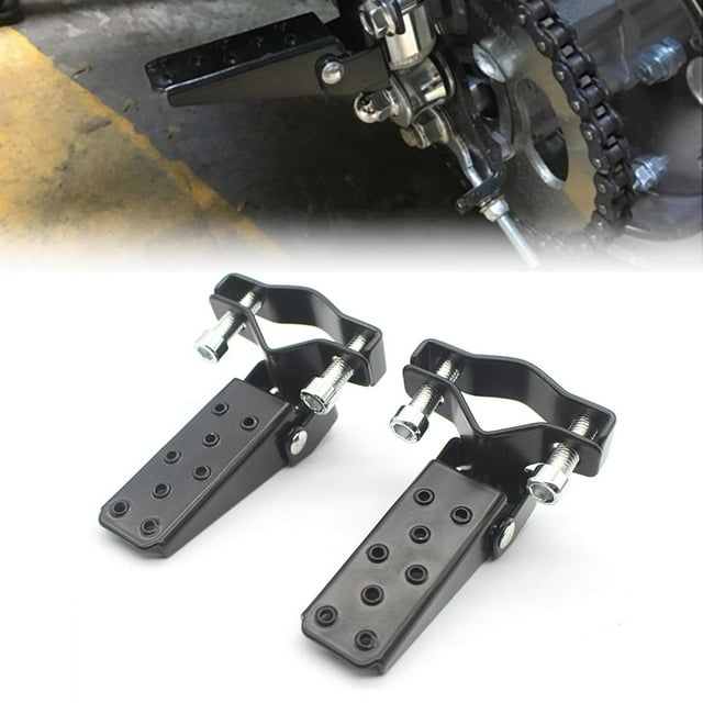 de Pedales de Reposapiés para Motocicleta, Piezas de Bicicleta Plegables Universales de 25 Mm, Accesorios Profesionales Macarena Estribos para moto