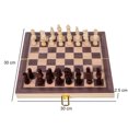 thumbnail image 4 of Juego de ajedrez plegable Juego de tablero de ajedrez portátil Juego de ajedrez de madera Juego de mesa Regalo de Navidad Hugtrwg Para estrenar, 4 of 9