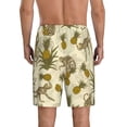 thumbnail image 3 of Bixox Men's Monkeys and Pinealpples printed lightweight casual shorts, soft sleep shorts with pockets., 3 of 7