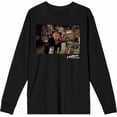 thumbnail image 4 of A Nightmare On Elm Street Freddy Smoking Adult Black Crew Neck Long Sleeve Tee-Medium, 4 of 6