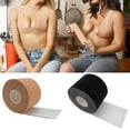 thumbnail image 3 of Happy Date Boob Tape, Bob Tape for Large Breasts,Extra-Long Roll Invisible Breast Lift Tape with Reusable Silicone Nipple Covers & Double Sided Body and Clothing Tape, 3 of 8