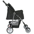 ZENY 4 Wheel Foldable Dog Pet Stroller Black
