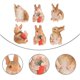 thumbnail image 3 of Modelo de conejito en miniatura de 6 piezas, 3 of 3