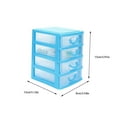 XIAOLE Plastic Storage Drawers, Removable Mini Desktop Storage Drawers