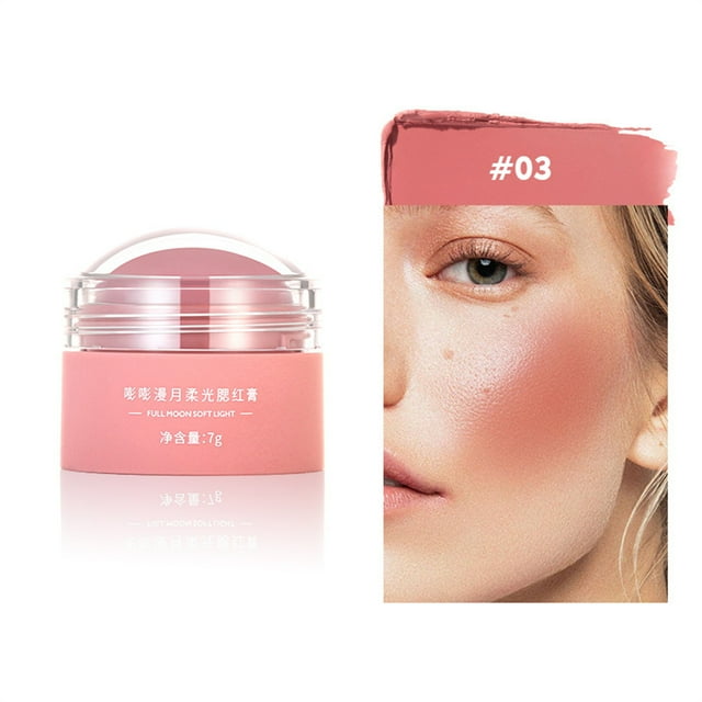Dvkptbk Canmake Canmake Soft Powder Blusher Cream Tender Girl Color Peach Orange Powder Blusher Rouge Nude Makeup