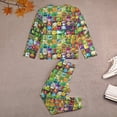thumbnail image 4 of Plants Vs Zombies Plants-vs-zombies-all-plants Little Big Bo-ys Gi-rls Pajamas Set Long Sleeve Ki-ds PJs Sleepwear, 4 of 8