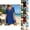 001-Blue, variant on VOUZZA Women Swimwear Cover Up Lace Crochet V Neck Bathing Suit Cover-Up Bikini Beach Dress Sheer Knit Tunics Wrap