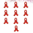 thumbnail image 4 of 10 piezas de cinta roja insignias broches creativos alfileres de solapa de hierro exquisitos broches únicos para mujeres damas, 4 of 5