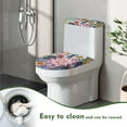 thumbnail image 4 of ZIATUBLE Boho Mandala Flower Toilet Lid Cover and Toilet Tank Lid Cover Reusable 2 Piece Bathroom Set with Toilet Lid Cover with Stretch Edges Toilet Lid and Tank Cover Sets, 4 of 7
