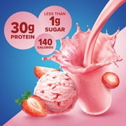 (3 pack) Pure Protein Shake, Strawberry Milkshake, 30g Protein, 11 fl oz, 4 Count