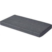 48 x 14 inch Piano Bench Cushion for Indoor Shoe Storage with Ties Non Slip Picnic Bench Pad for Kitchen Dining Table Seat, Grey