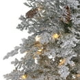 thumbnail image 3 of Nearly Natural 6ft. Flocked Montana Down Swept Spruce Artificial Christmas Tree, 3 of 7