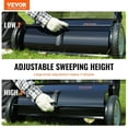 thumbnail image 2 of 26-Inch Push Lawn Sweeper with 7 cu. ft. Mesh Bag, Heavy-Duty Steel Frame & Rubber Wheels for Efficient Leaf and Grass Collection, 2 of 6