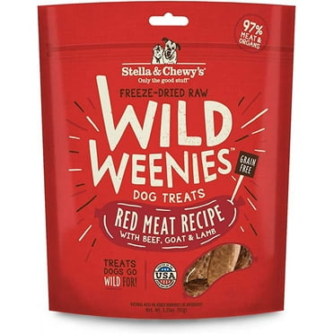 Stella & Chewy's Freeze-Dried Raw Red Meat Wild Weenies Dog Treats, 3.25 oz Bag