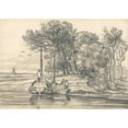 thumbnail image 3 of John Sell Cotman 24x18 Black Modern Framed Museum Art Print Titled - The Norfolk Broads, 3 of 5