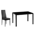 thumbnail image 5 of Ktaxon 5 Piece Dining Room Table Set,4 Chairs,Glass Table Breakfast Furniture, 5 of 16