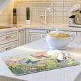 thumbnail image 6 of Colorful ButterflyKitchen Drying Mat Heat Resistant Drainage with Non-Slip Rubber Backing Hides Stains Super Absorbent Easy to Clean 18×24in, 6 of 8