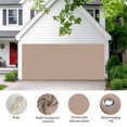 thumbnail image 2 of Beige Solid Color Garage Door Cover Banner 6 x 13 FT, Aesthetics Contemporary Luxury Garage Door Curtains Backdrop with Grommets for Indoor Outdoor Wall Party Porch Yard Decorations Background, 2 of 9