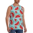 thumbnail image 2 of Balery Watermelon Camisetas sin mangas para hombre, absorbe la humedad y protege contra el mal olor.-Large, 2 of 7