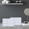 thumbnail image 2 of Superior Turkish Cotton Ultra-Plush 6-Piece White Hand Towel Set, 2 of 4