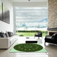 thumbnail image 6 of Ahgly Company Indoor Square Patterned Green Snake Green Area Rugs, 4' Square, 6 of 6