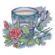 thumbnail image 1 of Cuadros Decorativos Hilo de algodón con sello de 14 quilates punto de cruz de taza de té británica costura DIY (J480) Tmvgtek embutido en tela, 1 of 9