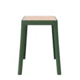 thumbnail image 4 of LeisureMod Tresse Stackable Dining Stool – Mid-Century Modern Square Backless Wicker-Top Seat Indoor Outdoor Use for Kitchen, Patio, Garden Set of 2, 4 of 10