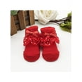thumbnail image 2 of Newborn Baby Girls Kids Princess Bowknot Lace Ruffle Frilly Ankle Socks Bowknot, 2 of 8