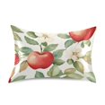 thumbnail image 7 of Yayeee Pillowcase Queen Size Set of 2 Satin Wrinkle Resistant Pillow Case, Beige Apple Pattern, 7 of 7