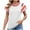 White, variant on Posijego Womens Summer Short Sleeve Sweaters Striped Color Block Pullover Tops Lightweight Knit Sweater