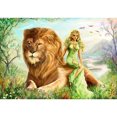 thumbnail image 1 of Diamond Painting (DE4865) Lion Beauty 5D Square Rhinestone Color Picture 45x60cm Hugtrwg Para estrenar, 1 of 1